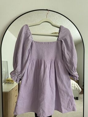 Women’s ivory purple dress